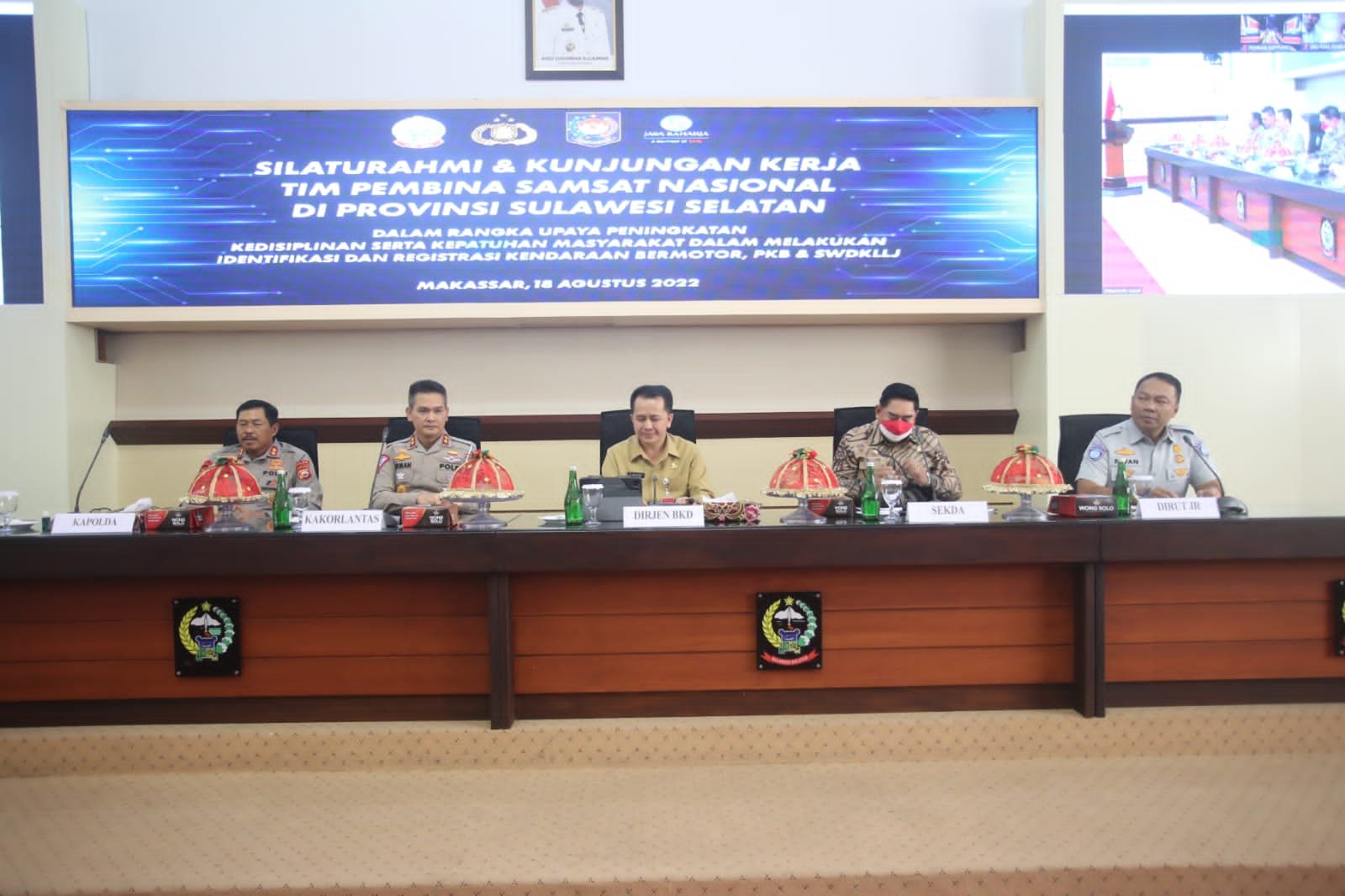 Abdul Hayat Hadiri Silaturahmi Kunjungan Kerja Tim Pembina Samsat Nasional