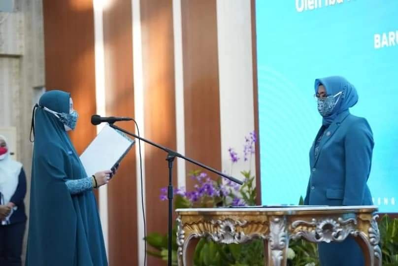 Naoemi Octarina Lantik Ketua TP PKK Sidrap