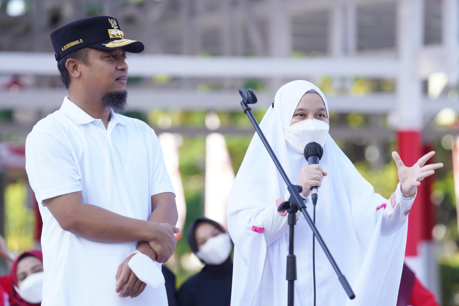 50 Tahun HKG PKK, Gubernur & Ketua PKK Sulsel Lepas Defile dan Jalan Sehat PKK Kabupaten/kota