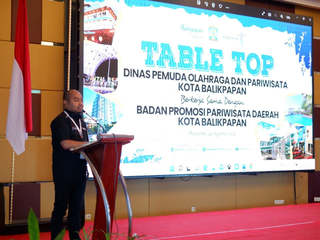Muhammad Roem Hadiri kegiatan Table Top yang digelar Disporapar Balikpapan