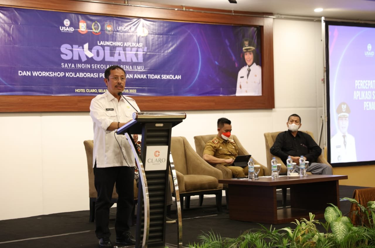 Percepat Penanganan Anak Tidak Sekolah di Makassar, Sekda Launching Aplikasi Sikolaki