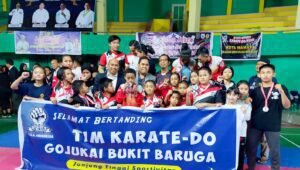Kontingen Karate Do Gojukai Bukit Baruga Makassar Raih Juara Umum Kedua di Kejurda Gojukai Sulselbar