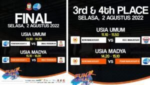 Babak Final Fun Futsal, Tim PDAM bertemu Tim Dinas Pendidikan