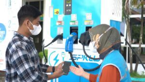 Pertama di Kota Parepare, SPKLU PLN Telah Beroperasi