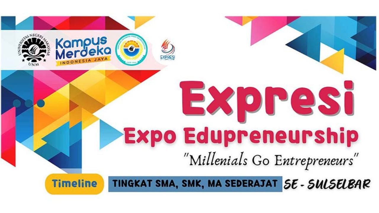 Wujudkan Milenial Preneur, Mahasiswa Prodi Kewirausahaan FEB UNM Gelar Expo Edupreneurship