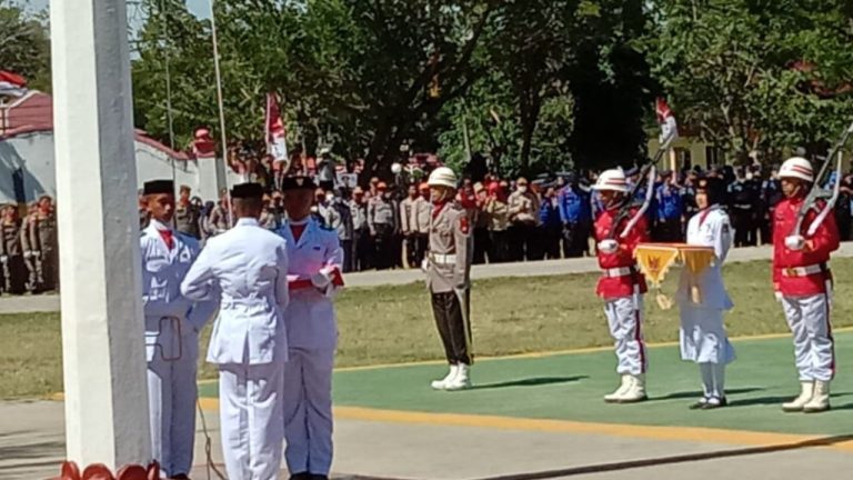 Peringatan Detik-detik HUT ke-77 RI di Kabupaten Jeneponto Berjalan Khidmat