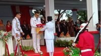 Wakil Bupati Jeneponto Jadi Irup Penurunan Bendera Merah Putih HUT ke-77 RI