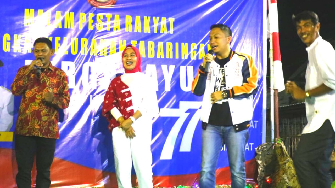 Camat & Sekcam Ujung Tanah Hadiri Pesta Rakyat di Kelurahan Tabaringan