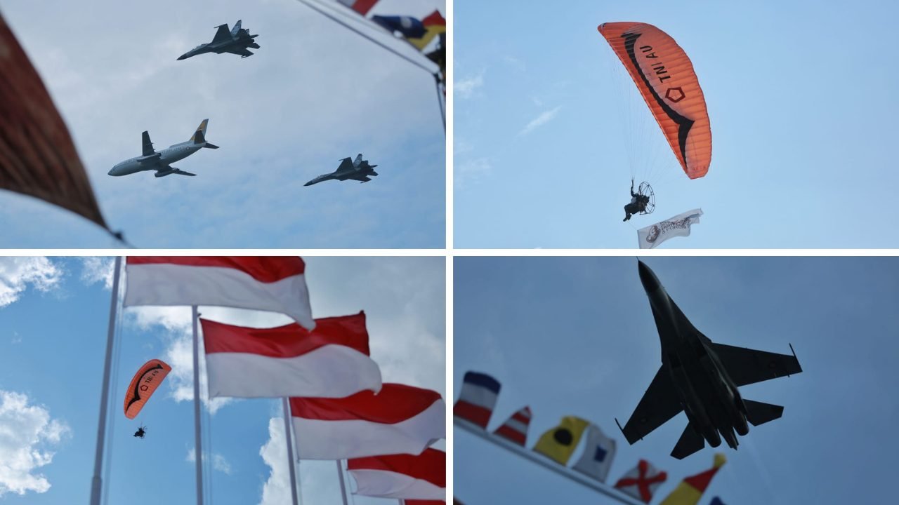 Aksi Udara di Langit Losari Berhasil Pukau Pengunjung Makassar F8