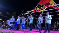 Kesenian Tanjidor Hibur Pengunjung Makassar F8 di Zona Satu