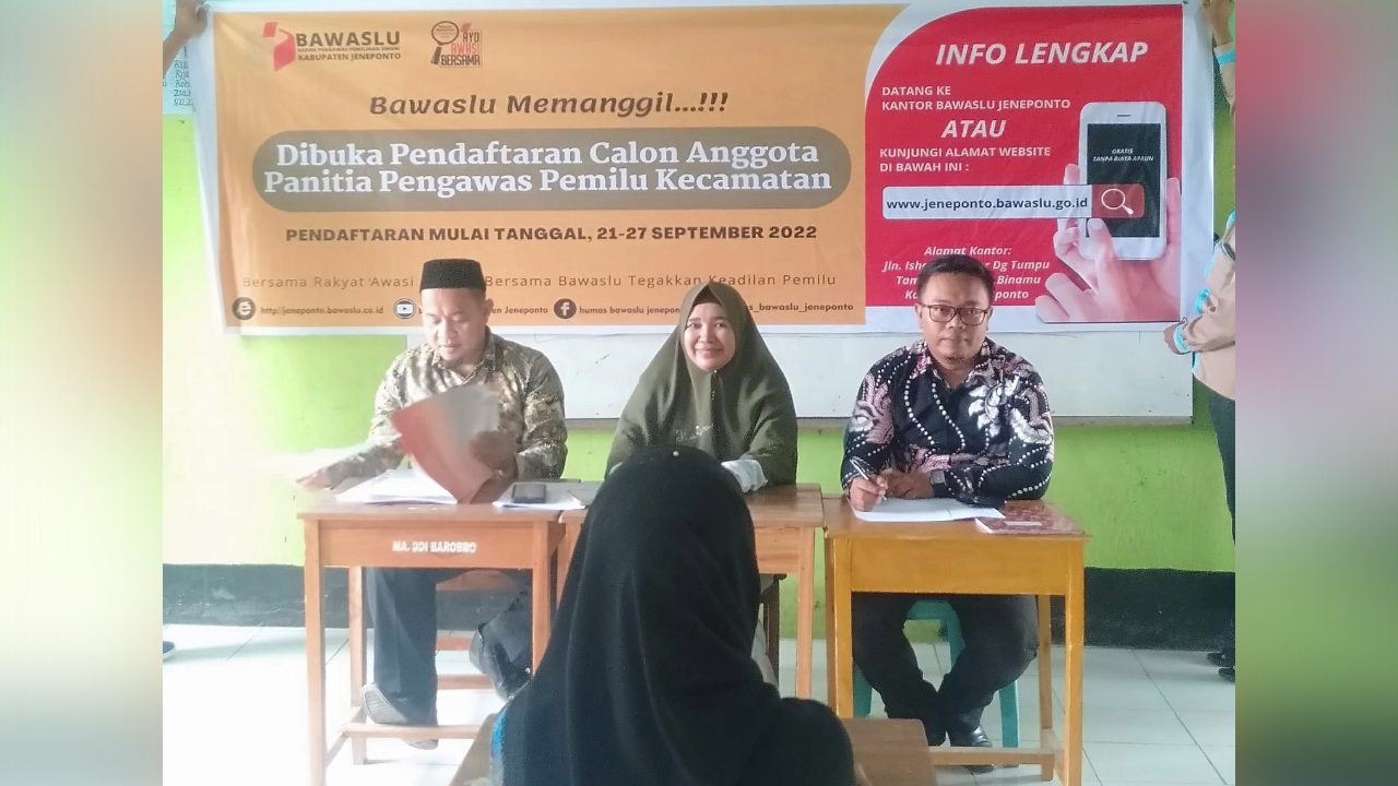 Pokja Perekrutan Panwascam Bawaslu Jeneponto Sosialisasi Rekrutmen Panwaslu 2 Pokja Perekrutan Panwascam Bawaslu Jeneponto Sosialisasi Rekrutmen Panwaslu