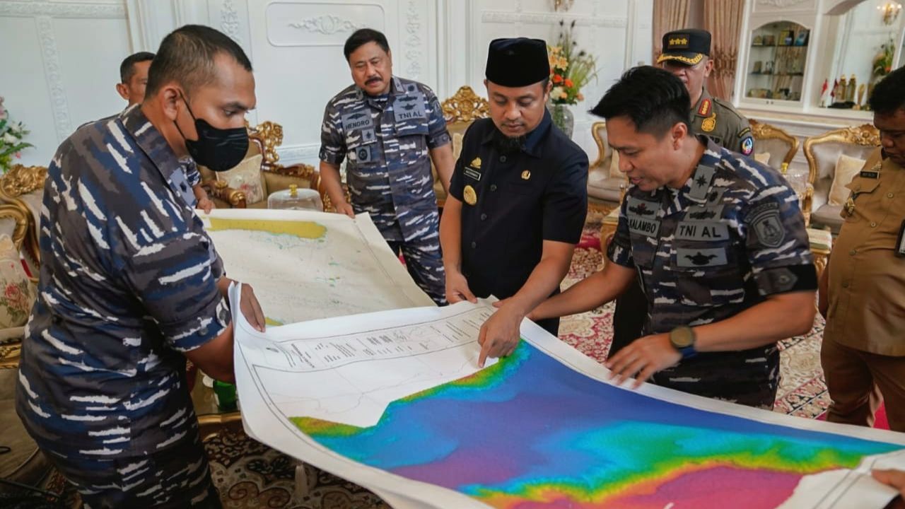 Gubernur Sulsel Dukung Survei dan Pemetaan Hidro-oseanografi Pushidrosal TNI AL di ALKI II