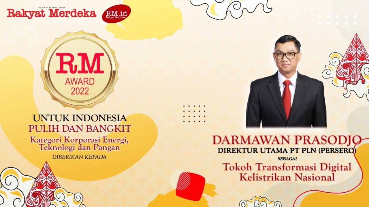 Dirut PLN Terpilih Sebagai Tokoh Transformasi Digital Kelistrikan Nasional