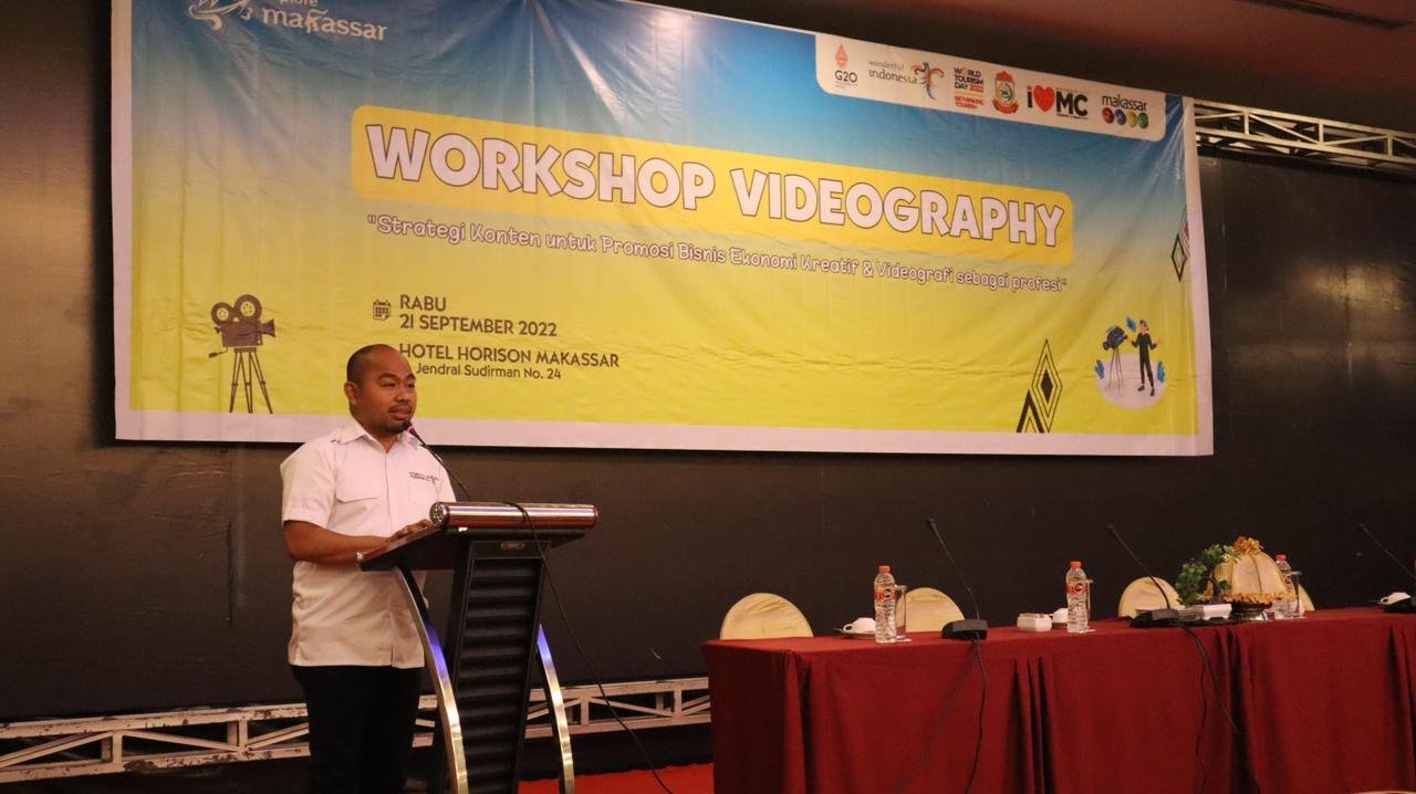 Kadispar Makassar Buka Kegiatan Workshop Videografi