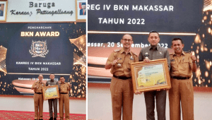 Jalankan Pelayanan Manajemen & Kompetensi, Jeneponto Raih BKN Award