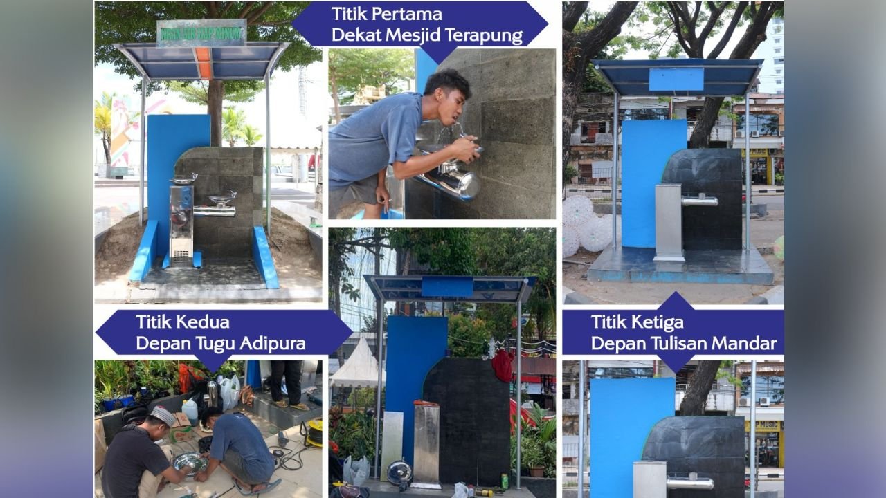 Dukung F8, PDAM Makassar Benahi Keran Air Langsung Minum di Anjungan Pantai Losari