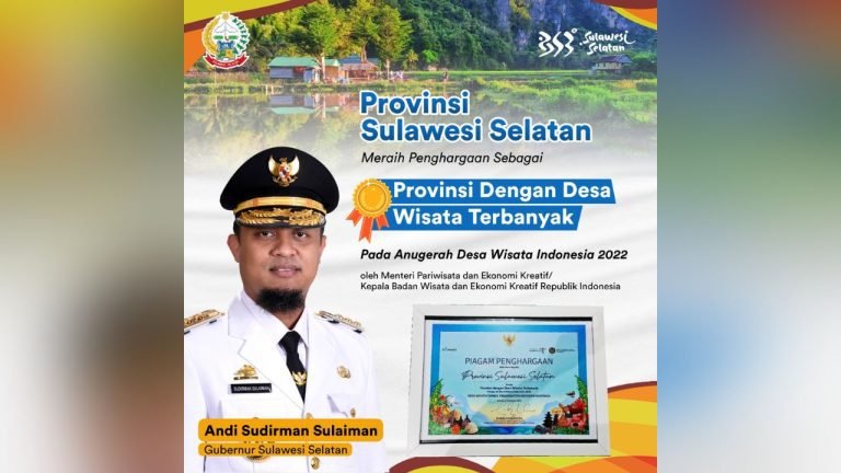 Sulsel Raih Penghargaan Menparekraf sebagai Provinsi Terbanyak Desa Wisata 9 Sulsel Raih Penghargaan Menparekraf sebagai Provinsi Terbanyak Desa Wisata