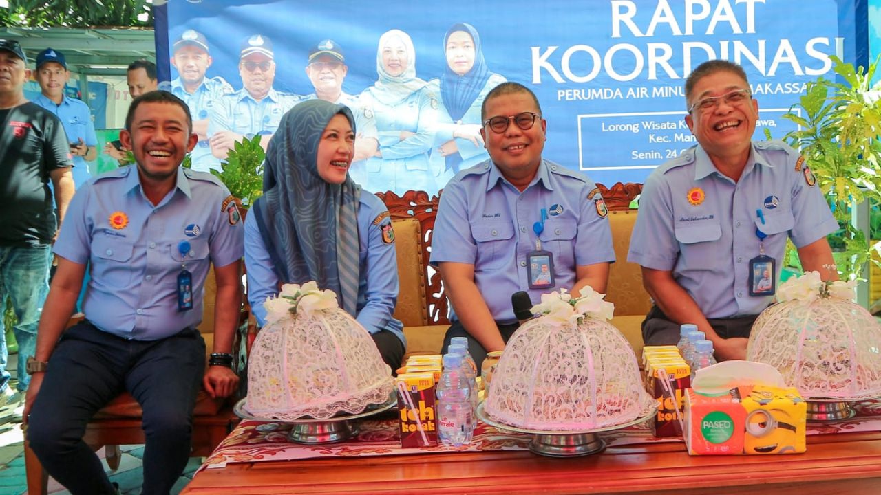 Bantu Tingkatkan Ekonomi Rakyat, PDAM Makassar Gelar Rakor di Longwis Houton