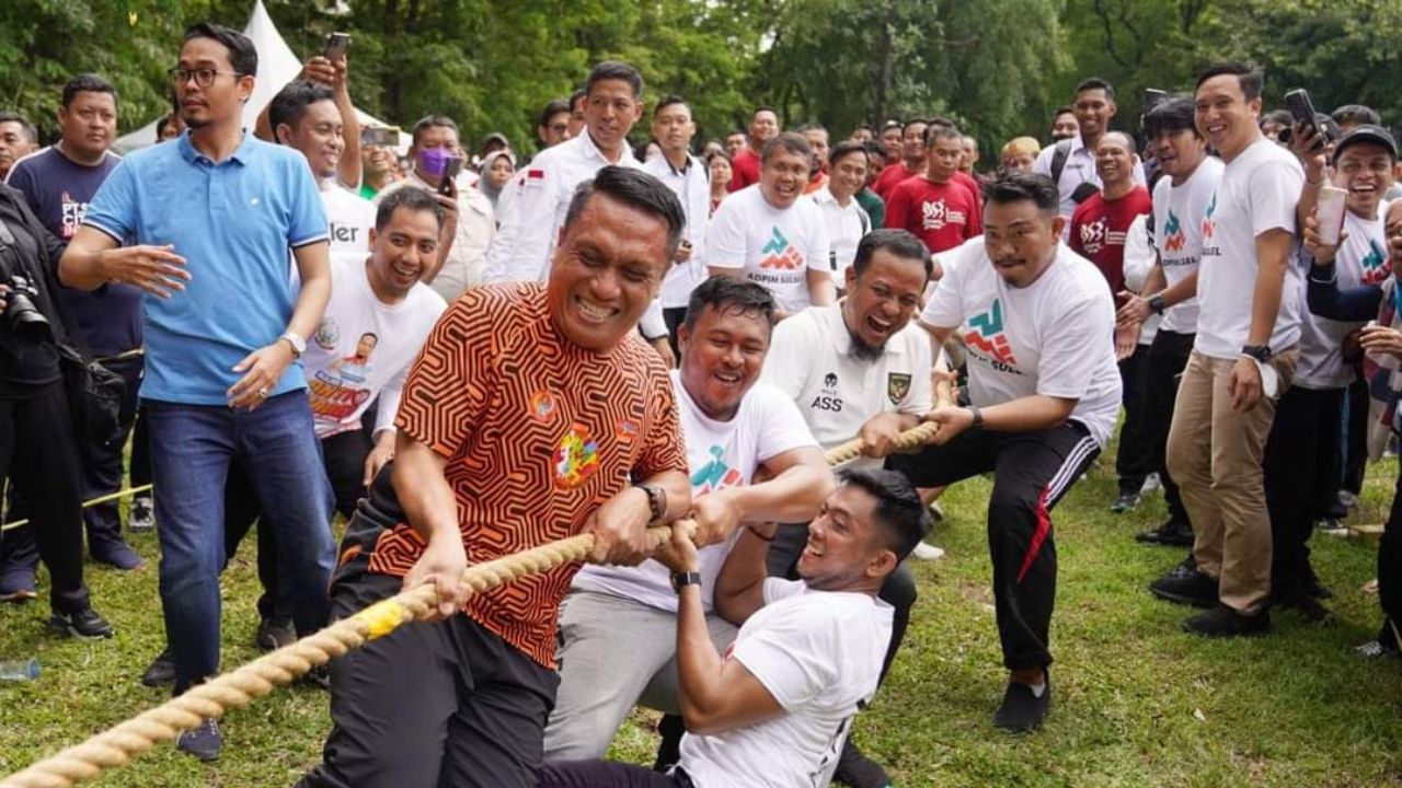 353 Tahun Sulsel, Pegawai Pemprov Berkompetisi Penuh Kekeluargaan di Gebyar Olahraga Tradisional