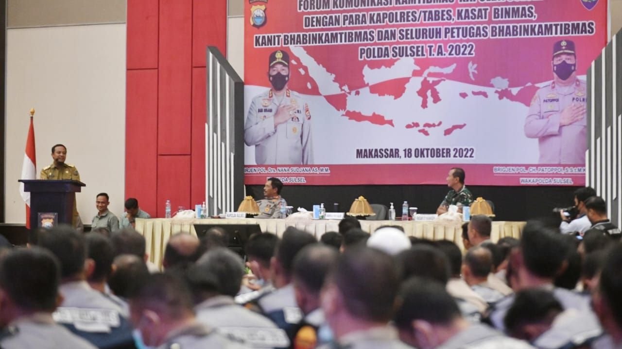 Dihadapan Ribuan Petugas Bhabinkamtibmas, Gubernur Andi Sudirman Beri Pesan ini