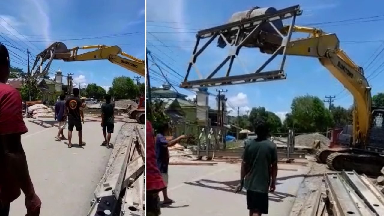 Update Jembatan Rampoang di Palopo, Gubernur Andi Sudirman: Tahap Pemasangan Rangka Bailey