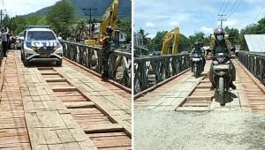 Dibangun Jembatan Darurat Rangka Bailey, Gubernur Andi Sudirman: Alhamdulillah, Open Traffic Jembatan Rampoang