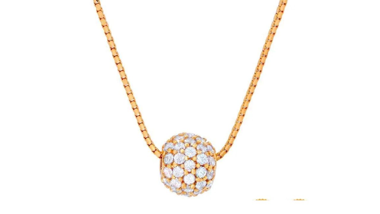 Rekomendasi Produk Aksesoris Semar Nusantara yang Menarik 7 Kalung Emas Wanita Bentuk Bola Batu Gold 10K