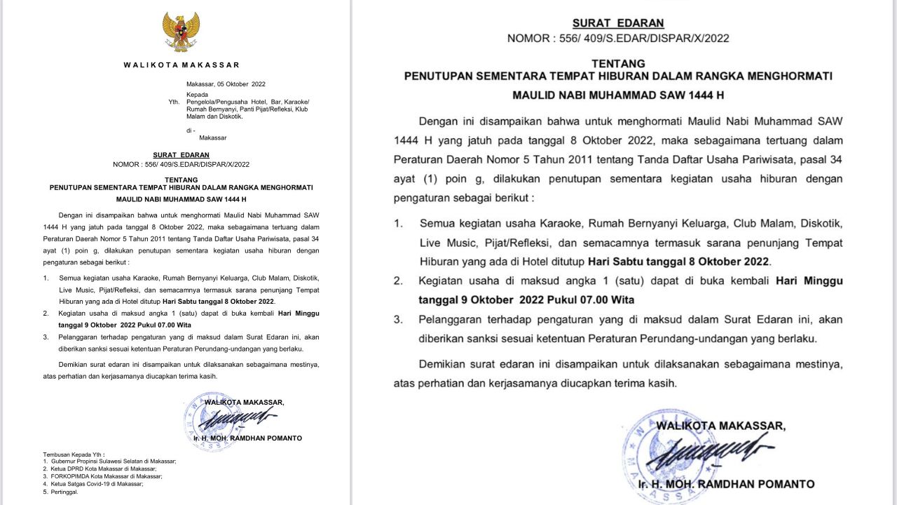 AUHM dan Pemkot Sepakat Tutup Tempat Hiburan Sehari Saat Maulid 1444 H