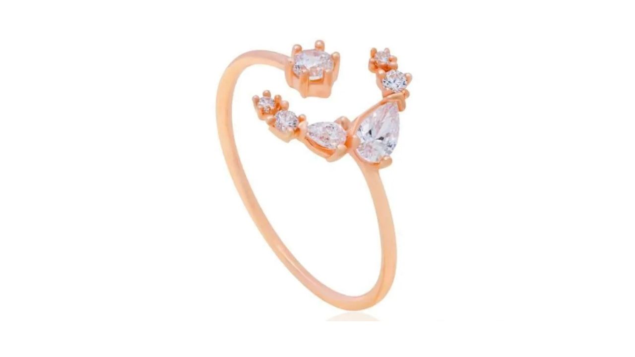 Rekomendasi Produk Aksesoris Semar Nusantara yang Menarik 5 Cincin Emas Adjustable Luna Zirkon 10k