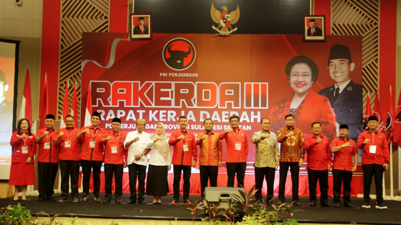 Danny Pomanto Hadiri Pembukaan Rakerda III PDI Perjuangan Sulsel