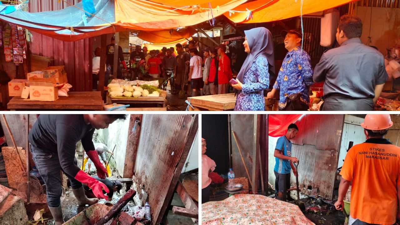 Sikapi Laporan Warga, Camat Ujung Tanah Langsung Bersihkan Sampah Didalam Drainase