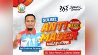 Gubernur Ajak Warga ‘Sulsel Anti Mager’ Sepanjang 3,53 Km, Siapkan Hadiah Utama Umrah