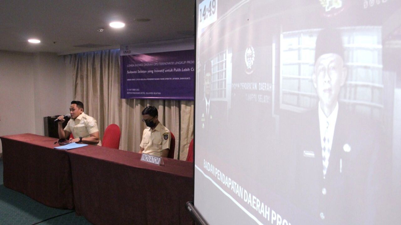 Aplikasi Bapenda Sulsel Mobile Lolos 10 Besar Lomba Inovasi Pemprov Sulsel