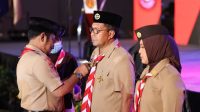 Dilantik Ketua Kwarda Sulsel, Danny-Fatma Resmi Jabat Ketua Mabicab dan Ketua Kwarcab Pramuka Makassar