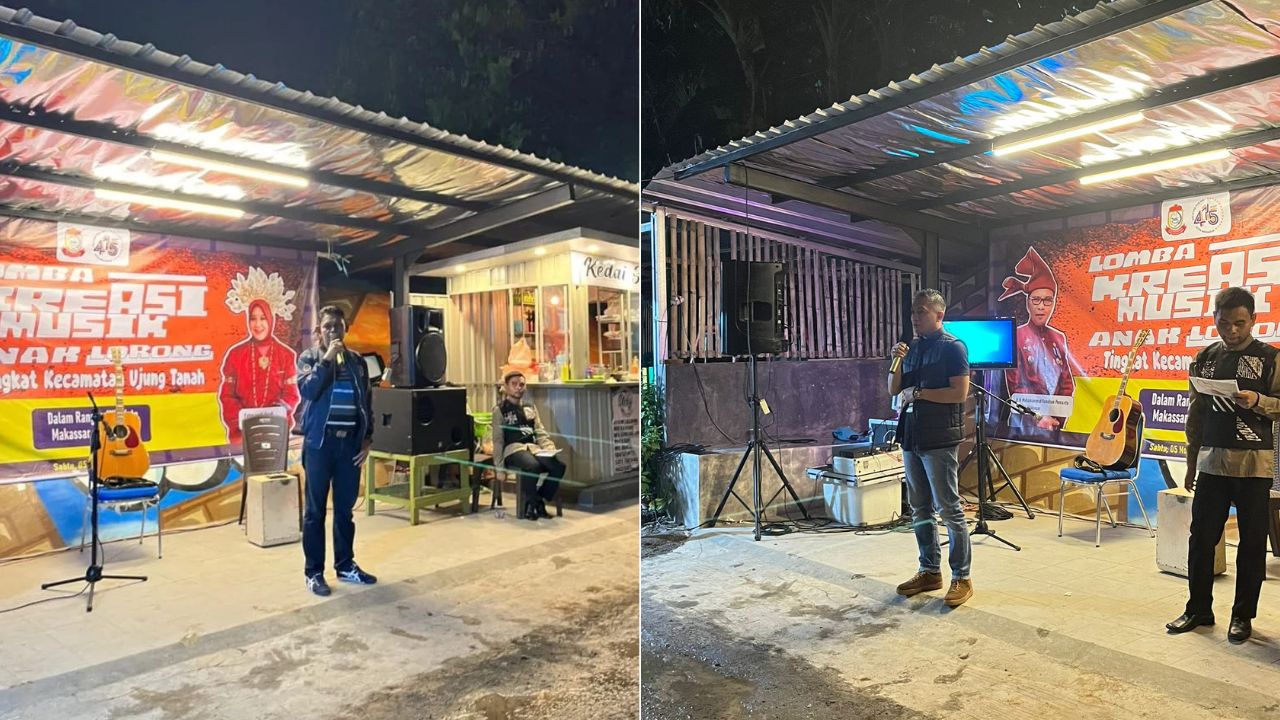 Buka Lomba Kreasi Musik, Sekcam Ujung Tanah Fasilitasi Bakat Anak Muda Lorong