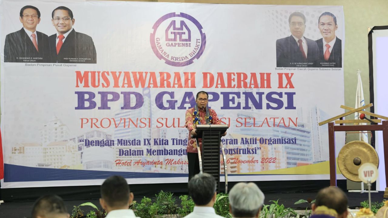 Hadiri Musda IX GAPENSI Sulsel, Wali Kota Makassar Ingatkan Persaingan Teknologi