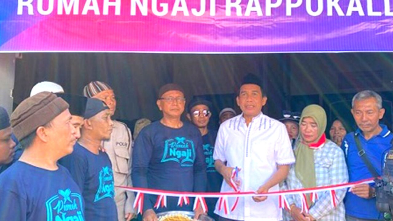 Resmikan Rumah Ngaji di Rapokaling, Rudianto Warga Perhatikan Pendidikan Anak
