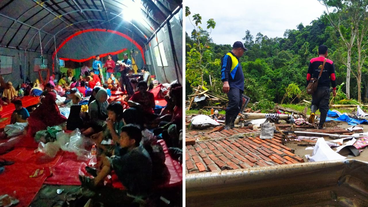 PLN Salurkan 400 Paket Sembako untuk Warga Terdampak Banjir di Desa Salutambung Majene