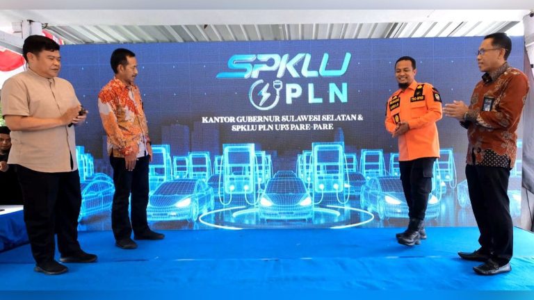 Gencarkan Ekosistem Kendaraan Listrik di Lingkup Pemerintahan, PLN Operasikan 2 SPKLU Baru di Sulsel