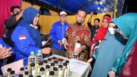 Naoemi Octarina Bersama Gubernur Resmi membuka Jambore PKK se-Sulsel 2022