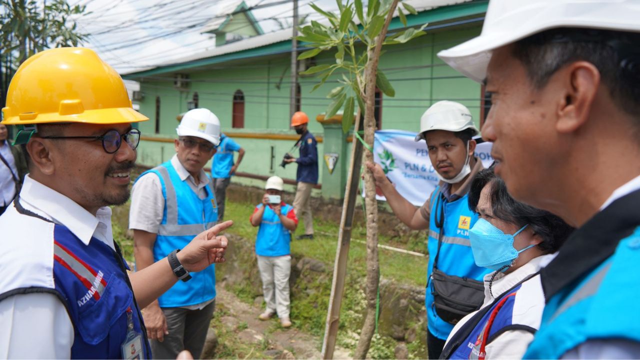Kian Asri dan Sejuk, PLN bersama DLH Kota Makassar Tanam 37 Pohon Tabebuya