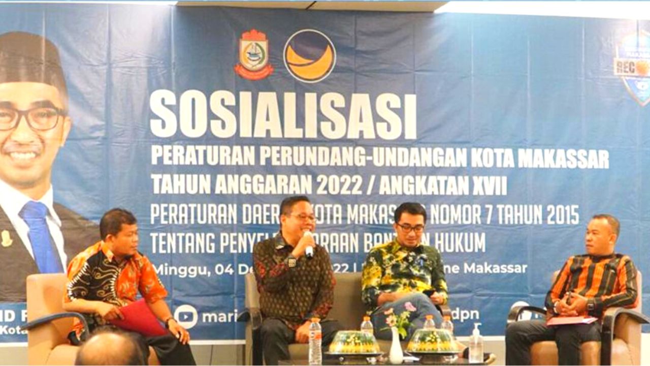 Mario David Sosialisasikan Bantuan Hukum dari Pemkot Makassar