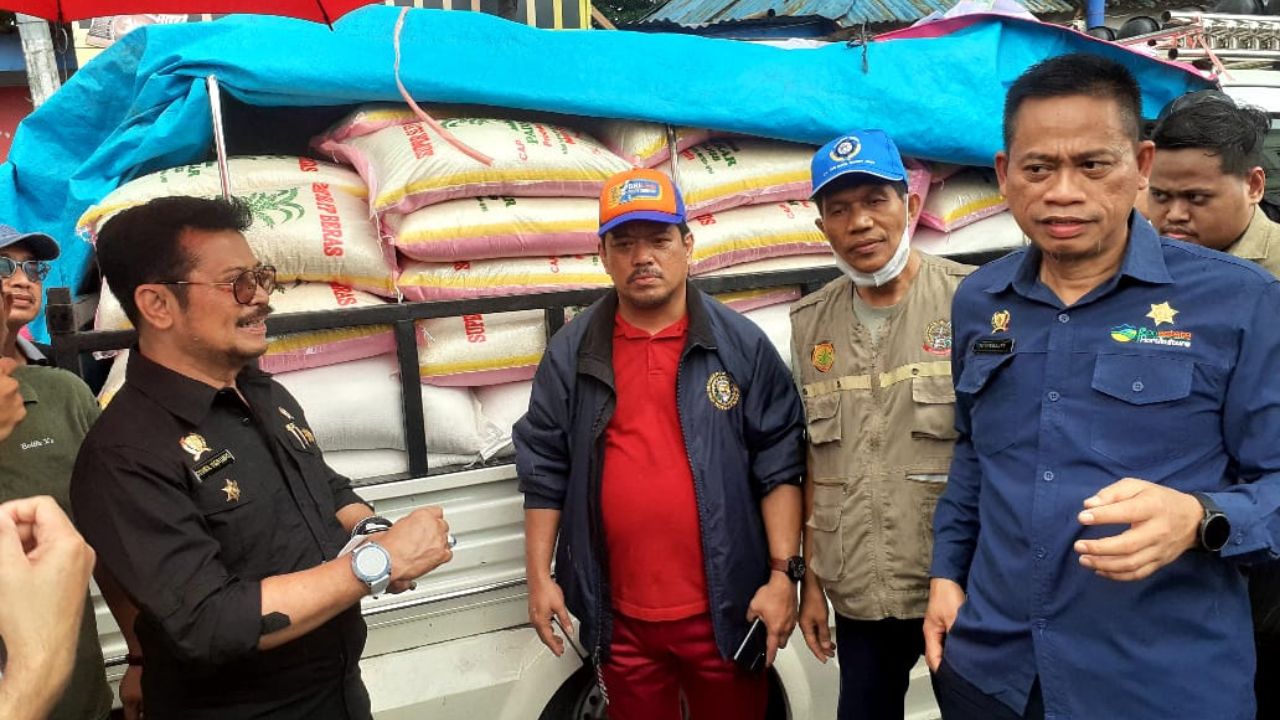Sidak Pasar Terong, SYL: Harga Masih Stabil Bahkan Banyak yang Mengalami Penurunan Harga