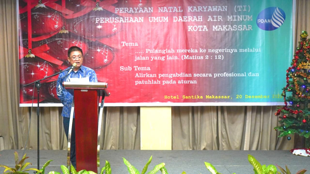 Jalin Toleransi dan Kebersamaan, Keluarga Besar PDAM Makassar Rayakan Natal