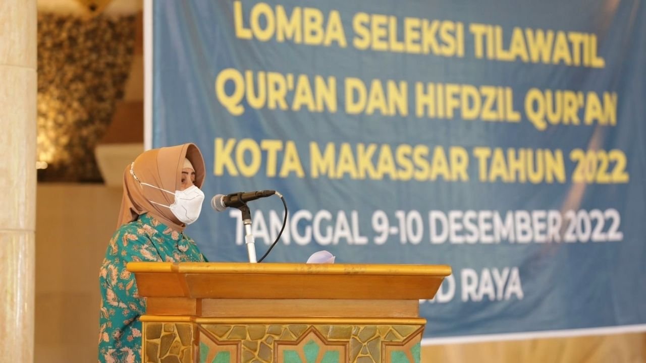 Indira Yusuf Ismail Buka Lomba STQ dan Hifdzil Al Qur'an Kota Makassar