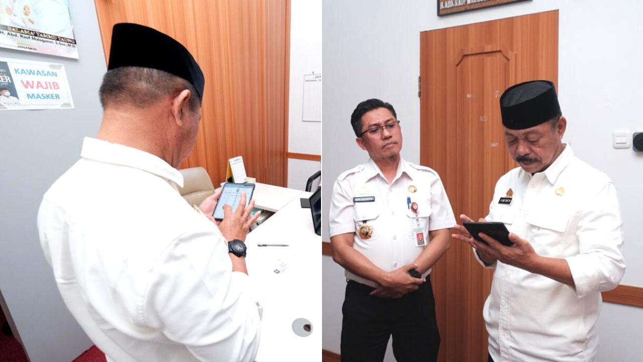 Wabup Gowa yang Pertama Ikut Aktivasi Aplikasi
