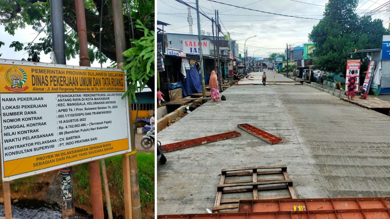 Pengerjaan Jalan Antang Tidak Kunjung Rampung, Kontraktor Terancam Denda