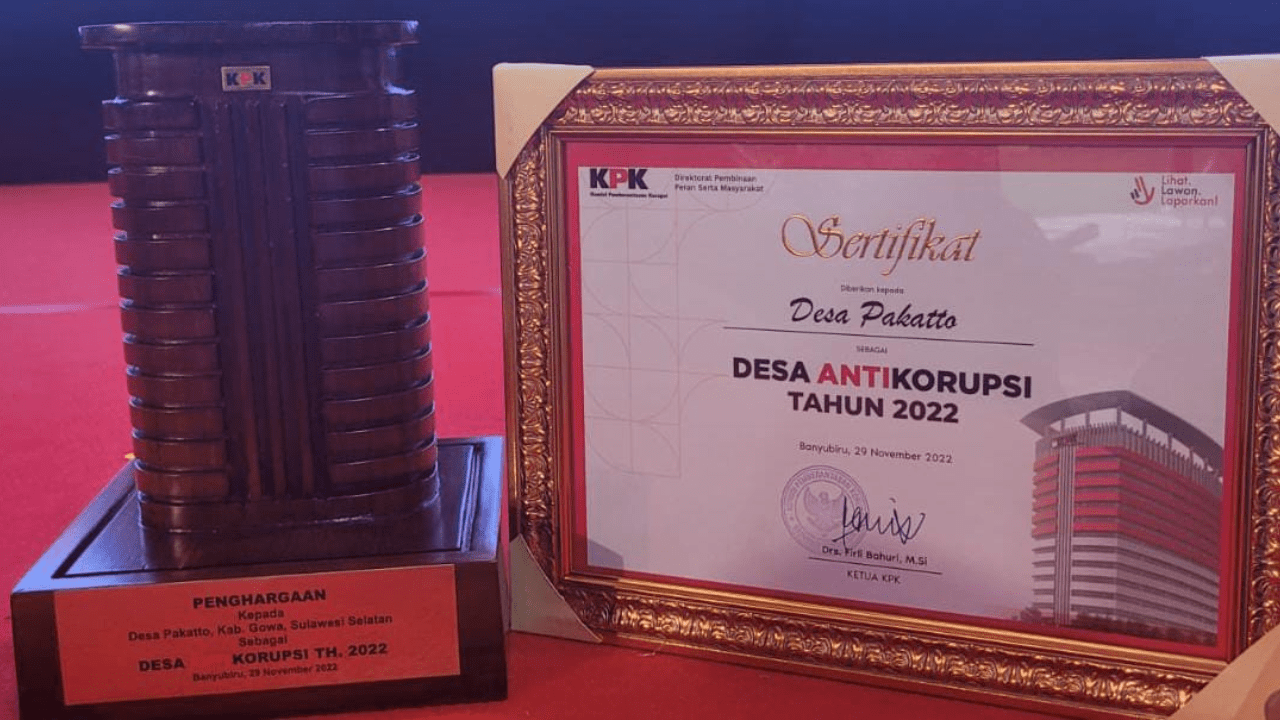 Penuhi Syarat dan Indikator, Pakatto Berhasil Masuk 10 Desa Antikorupsi di Indonesia 2 Penuhi Syarat dan Indikator, Pakatto Berhasil Masuk 10 Desa Antikorupsi di Indonesia