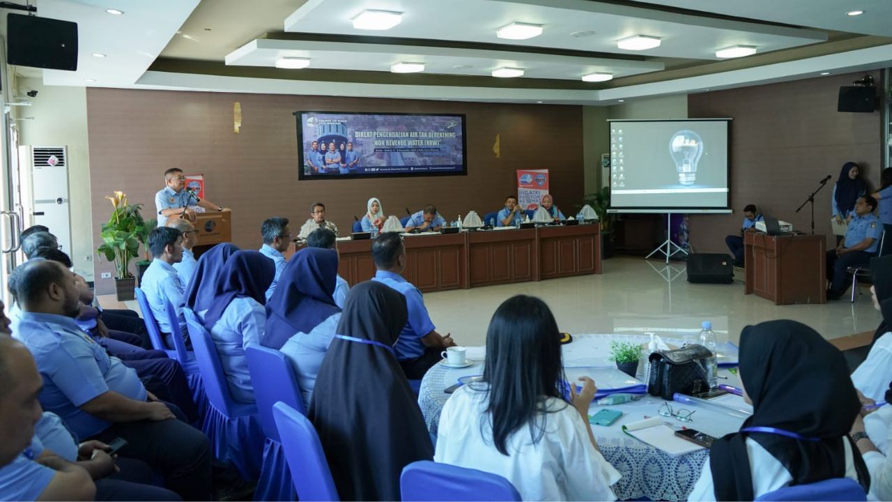 Target Turunkan Kehilangan Air, PDAM Makassar Beri Diklat Khusus kepada Karyawan