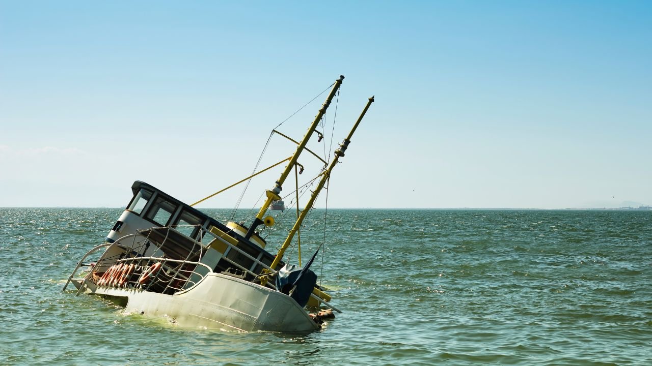 Kapal tenggelam. (Foto: ilustrasi)